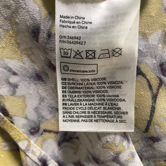 Women’s H&M floral textured woven dress Sz 8 - Picture 15 of 15